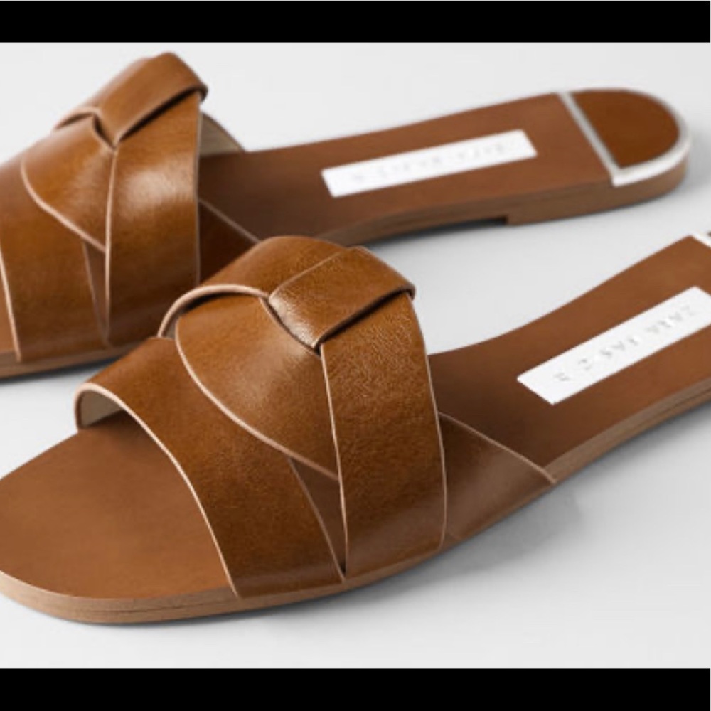 Zara slip on sandals